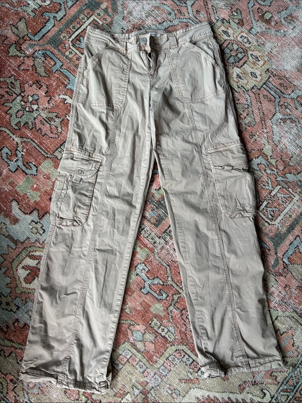 GARAGE Khaki Cargo Pants – Lightweight Utility Trousers